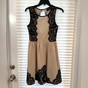 Fabrik black and beige dress